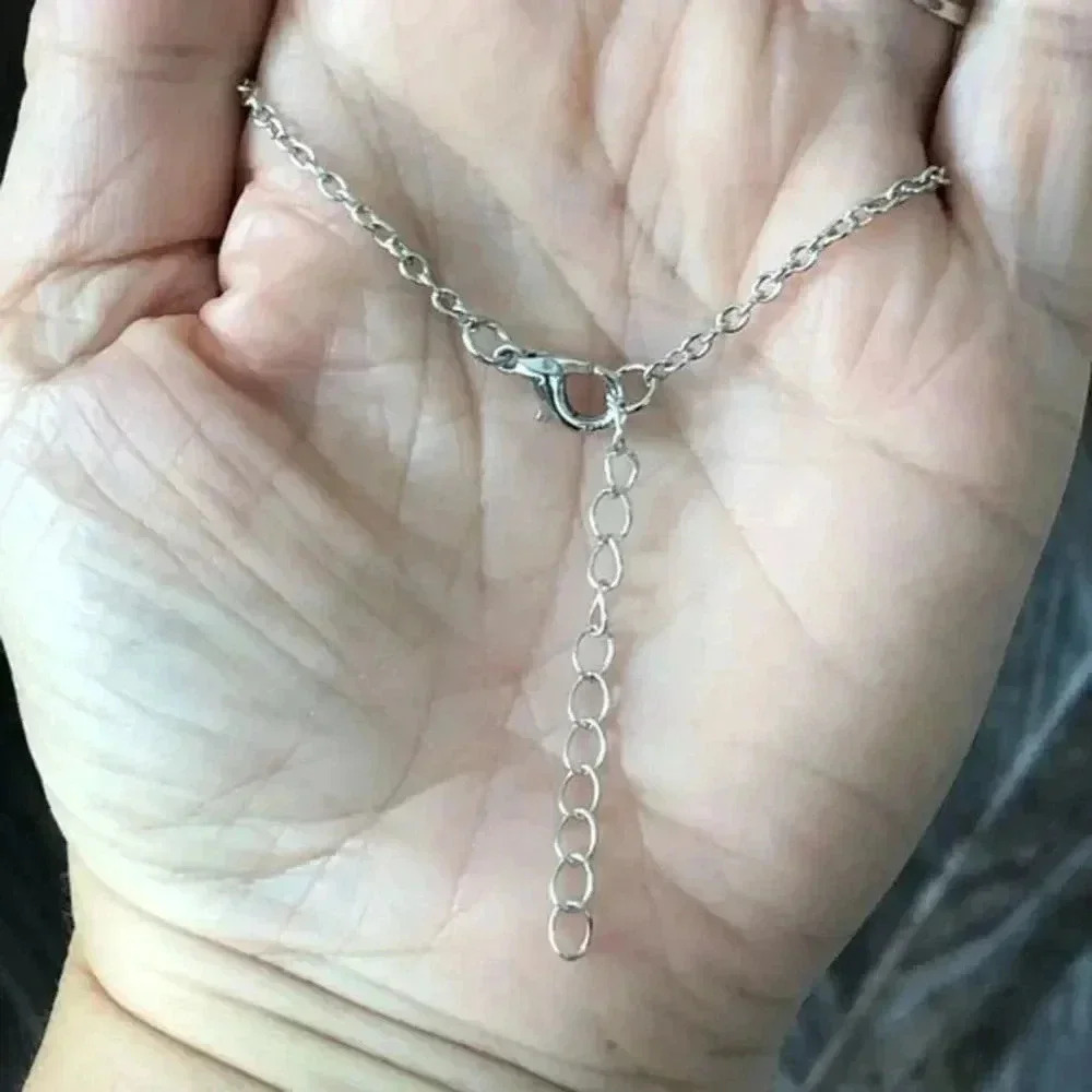 3 for $25/ Double Dragon Viking Celtic Knot Medallion Silver Necklace NWT - Picture 3 of 3